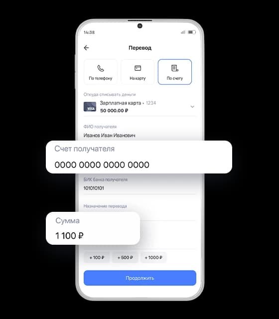 فرم اطلاعات گیرنده و مبلغ